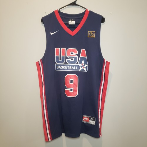 USA Michael Jordan Nike #9 1992 Basketball Olympic Jersey