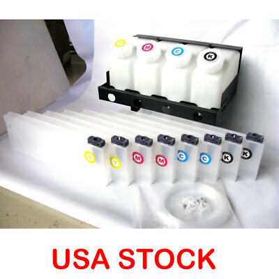 Bulk Continuous Ink Supply System For Mimaki jv33 jv3 JV5 4 bottles, 8 Cartridge