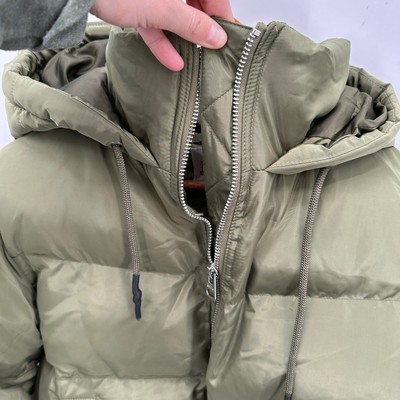 Pre-owned Jakke Evereve Poppy Recyled Puffer In Olive Green // S