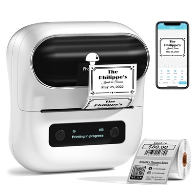 Phomemo M220 Label Maker, Upgrade 3.14 Inch Barcode Label Printer, Portable S...