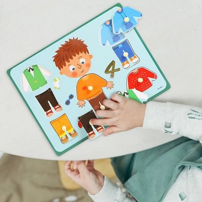 Anziehspielzeug Lernpuzzle Spielzeugpuzzle Pretend Play Set für Kinder im