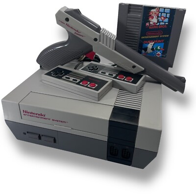 Original Nintendo Entertainment System NES Action Set Console New 72 Pin Connect
