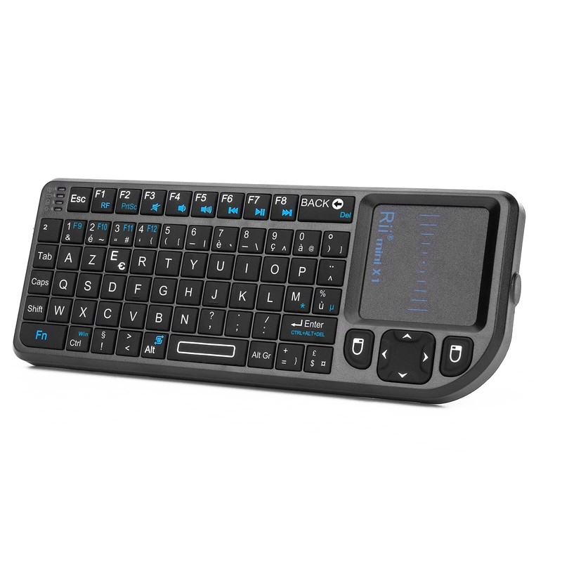 Rii Mini Clavier K01x1 Sans Filazerty 24 Ghz Avec Touchpad Pour Pc Pad Xbox 3...