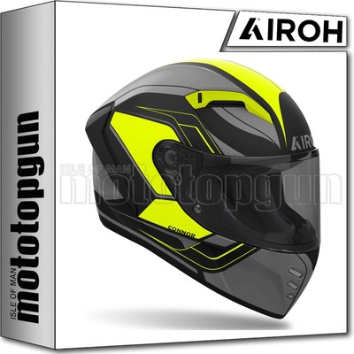 AIROH HELMET FULL-FACE MOTORBIKE CND31 CONNOR DUNK YELLOW MATT SZ. XL