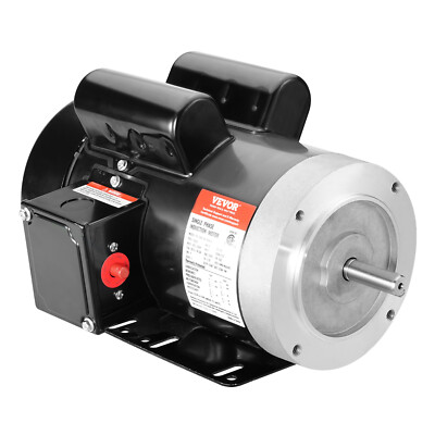 VEVOR 2HP Electric Motor 1725RPM AC 115V/230V 56C Frame 1-Phase 5/8'' Keyed Shaft