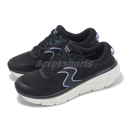Skechers D Lux Walker 2.0-Active Pace Black Lavender Women