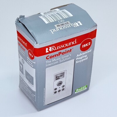 Russound ISK2 ComPoint Advanced Paging Keypad - White/Ivory - NEW