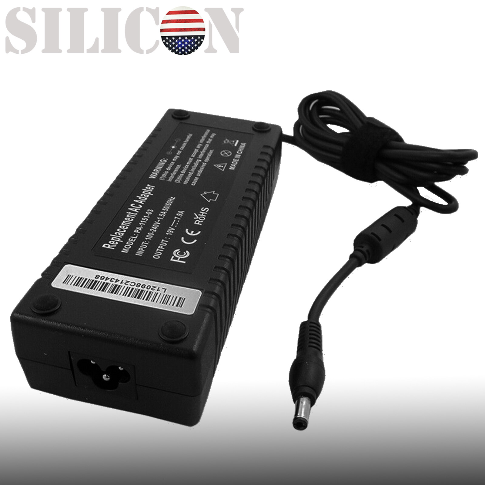 19V 7.9A 150W AC Power Adapter Charger For 2015 Razer Blade RZ09-01302E21 14"