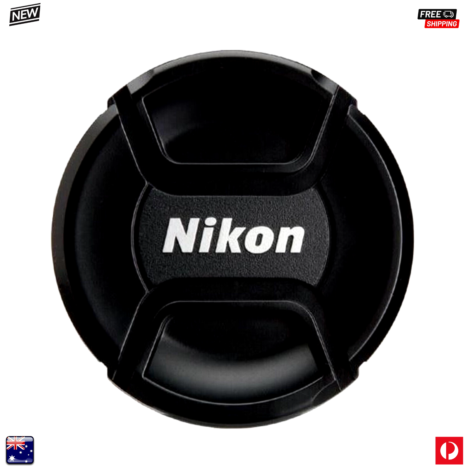 Nikon 82mm Lens Cap - Camera Snap-on Len Cap Cover + Cord - Free Shipping