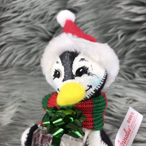 Annalee Cool Gift Floating Scarf Penguin Winter Christmas Plush Decoration 6”