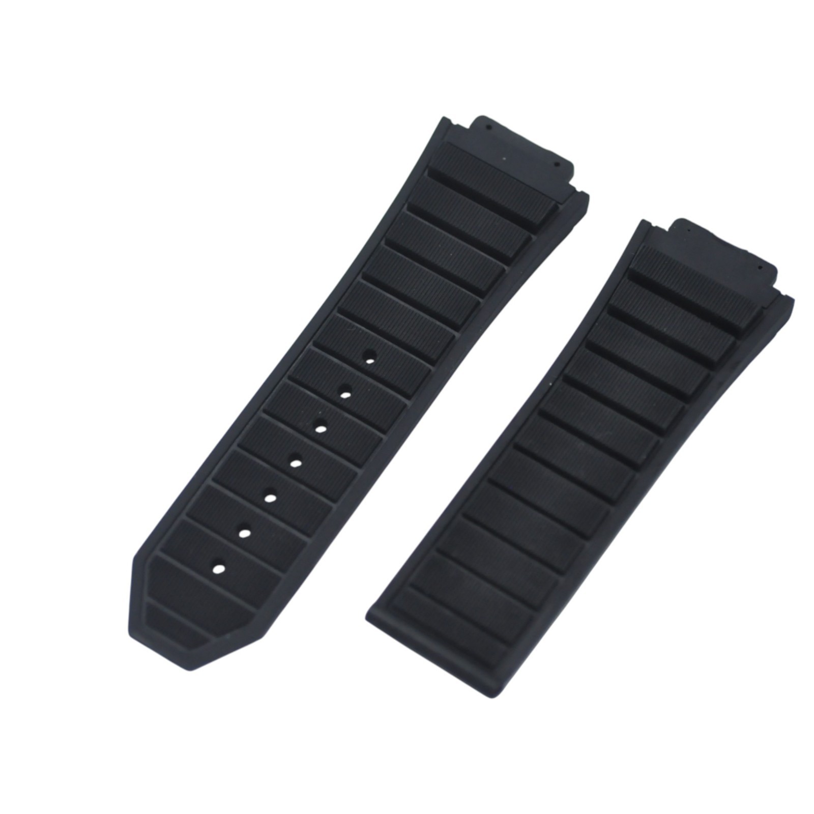 King Power 29x24mm Black Rubber Watch Strap For Hublot