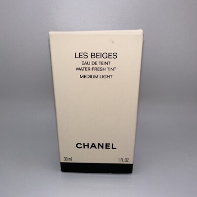 CHANEL  LES BEIGES EAU DE TEINT WATER FRESH TINT  MEDIUM  LIGHT   158.B20 / 1 OZ
