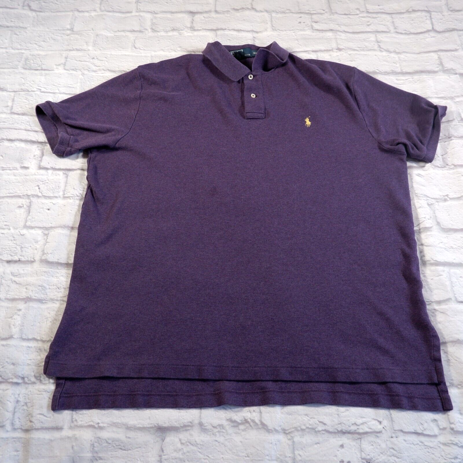 Polo Ralph Lauren Purple Cotton Knit Short Sleeve Mens Polo shirt