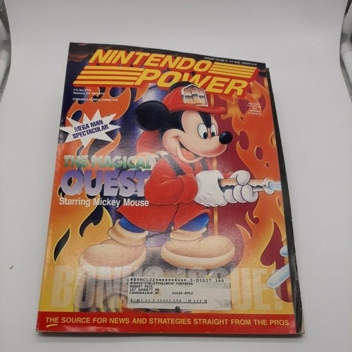 Nintendo Power Magazine January Volume 44 The Magical Quest / Mario Paint/Poster