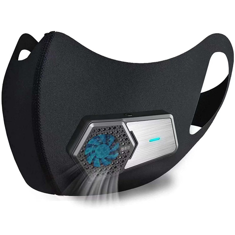 Personal Smart Electric Air Face Mask,Reusable Wearable Air Purifiers Mask,With