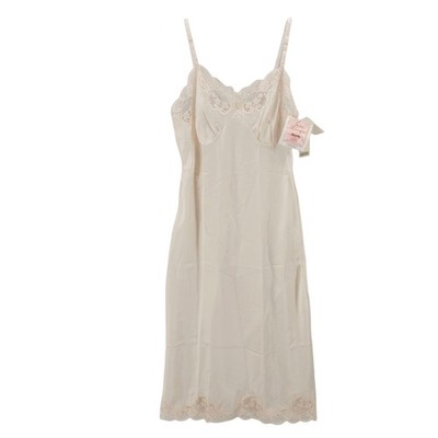 NWT WONDERMAID Slip Lace Trim Non Cling VINTAGE Made in USA Fawn Color Size 34