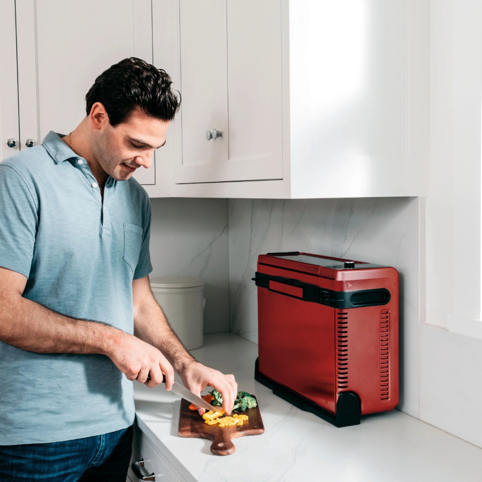 Ninja SP101 Foodi 8-in-1 Digital Air Fry, Large Toaster Oven Keep Warm - Red