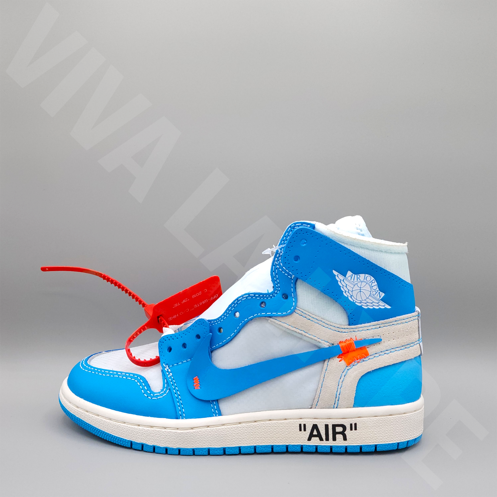 Jordan 1 Retro High Off-White University Blue AQ0818-148 NEW