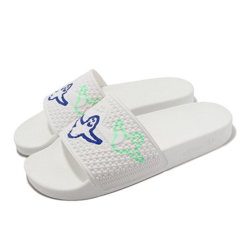

Белые мужские сандалии унисекс adidas Originals Shmoofoil Slide Playful Graphics HQ2034, Белый, Shmoofoil Slide