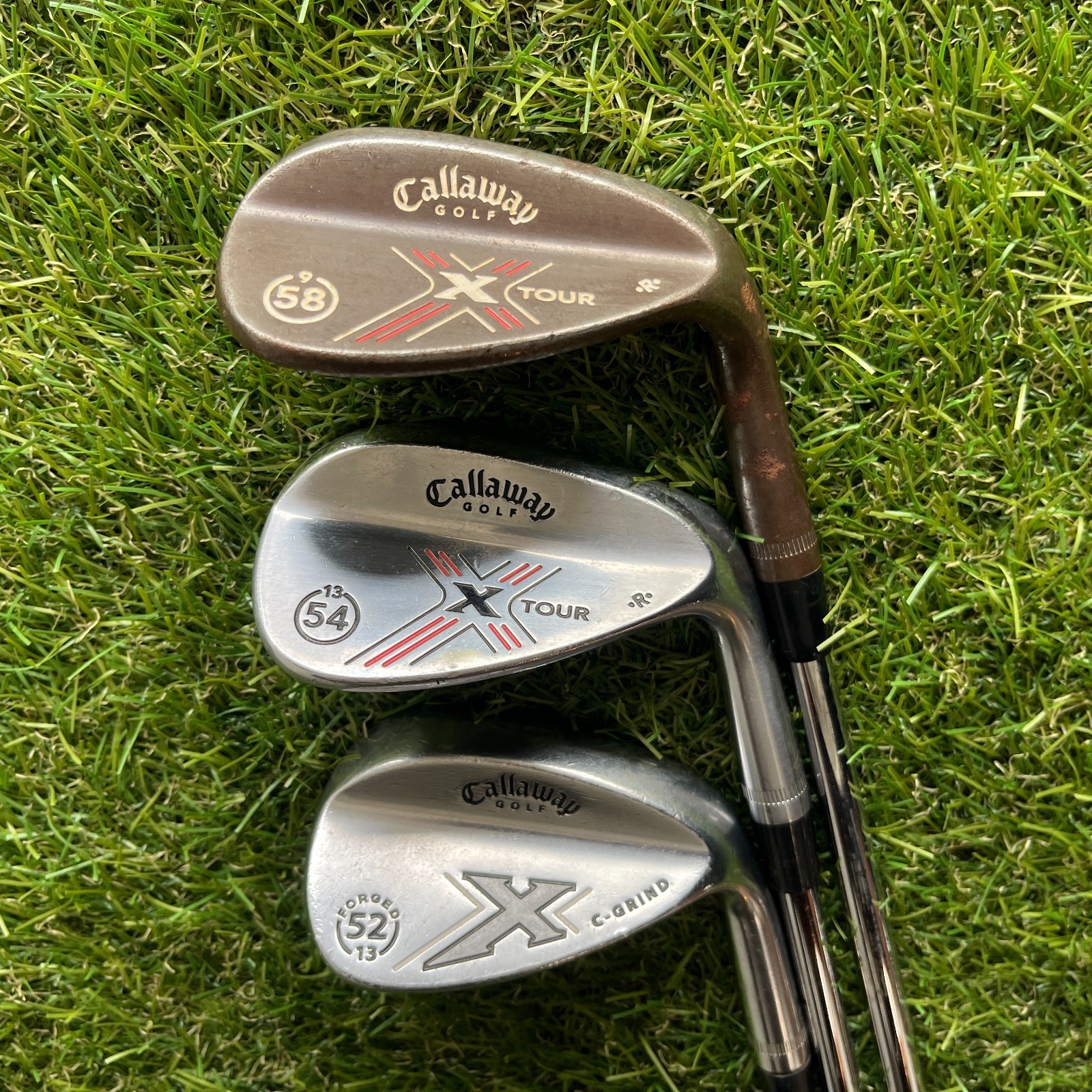 Callaway X-Tour Wedge Set 52° 54° 58° Gap Sand Lob Steel