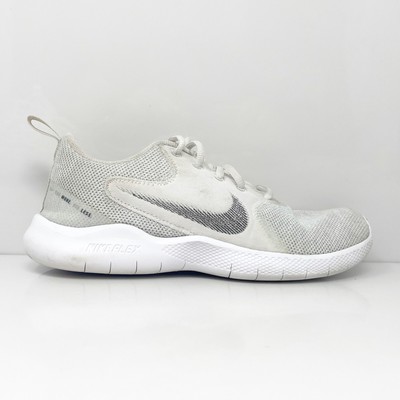 Nike Womens Flex Experience RN 10 CV0562-100 White Running Shoes Sneakers Sz 8 W