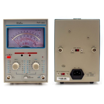 300uV-100V Double Needle Millivoltmeter Voltage Double Pointer Display 110Vx5EW7