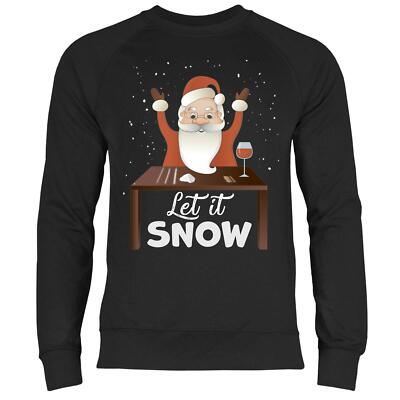 Let It Snow Kokain Santa Weihnachtsmotiv Weihnachten Nikolaus Herren Sweatshirt