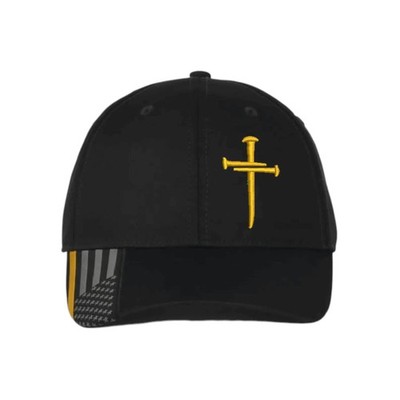 Christian Hats for Men Women Jesus 3 Nail Cross YELLOW Line Hat YELLOW Cross