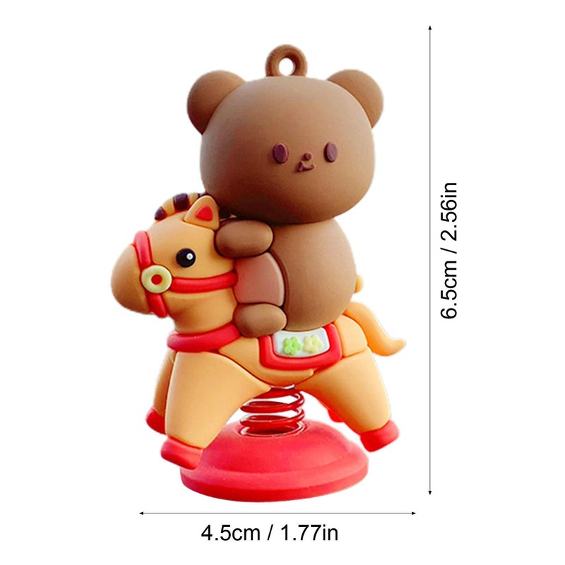 Shaking Head Spring Toys Car Panel Dashboard Decoration PVC Car Ornament Doll