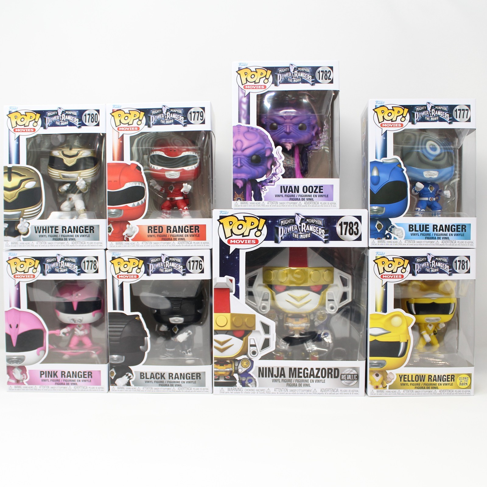 Funko Pop! Movies Power Rangers + MegaZord 1995 Movie Set Of
