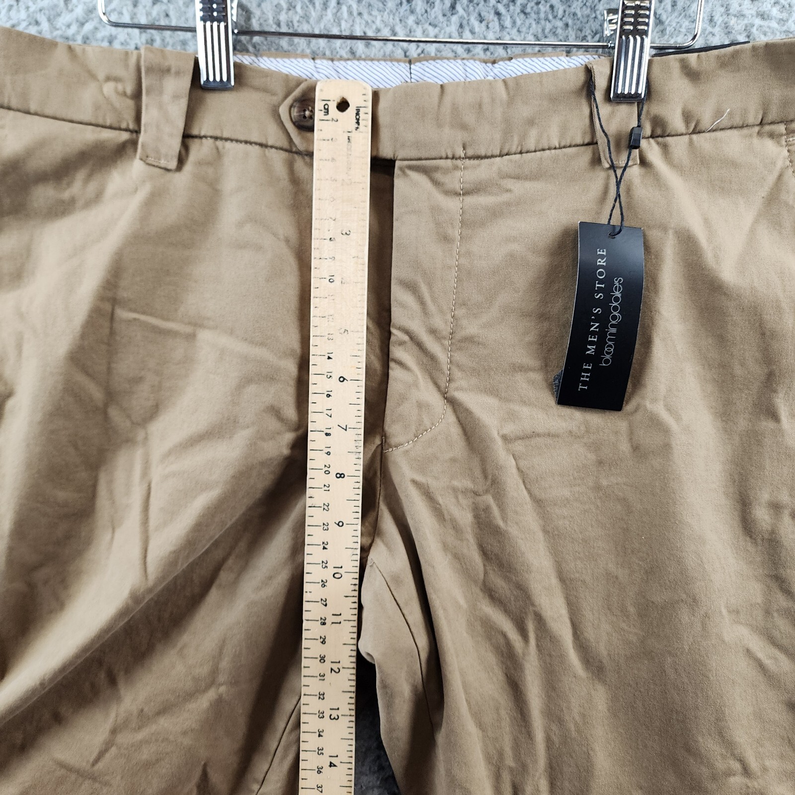 The Men's Store at Bloomingdale's Classic Fit Chino Pants Men's 38Wx34L Tan - Picture 8 of 14
