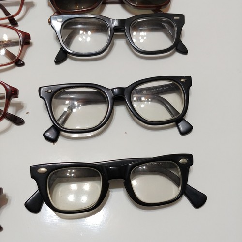 Lot Of 15 - American Optical USS Romco Halo Ray Ban Sun Eyeglasses 1950s 60s 70s