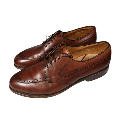 ALLEN EDMONDS Shoes Brown Leather Kingsley Oxford Split Toe Size 11 C
