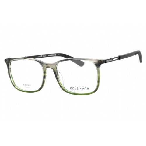【Cole Haan】★サングラス★ Rectangle Flex Horn-Rimmed Cole Haan Men's Eyeglasses Clear Demo Lens Smoke Horn Square