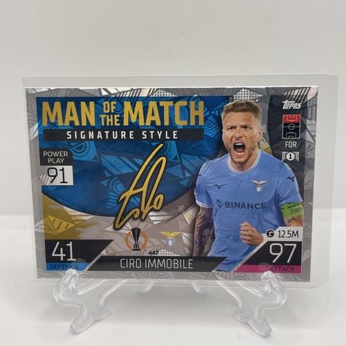 Panini Ciro Immobile ジャージカード/99 Ciro Immobile 2023-24 Topps Museum UEFA /199 Auto GU Patch