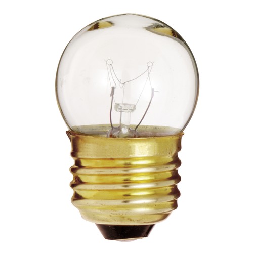 5 Pack Satco S3606 CLEAR Globe Indicator Sign Bulb 7.5W 120V S11 Medium Base E26