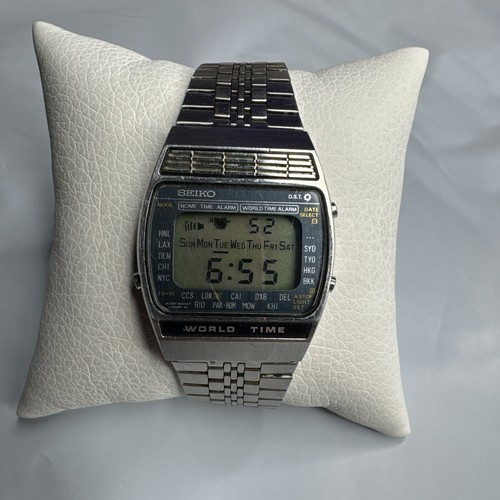Seiko Atlas World Time A239-502A Digital Quartz Mens Watch