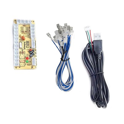 DIY Quimat Zero Delay Arcade USB Encoder Board to Joystick Kit for Mame Jamma PC