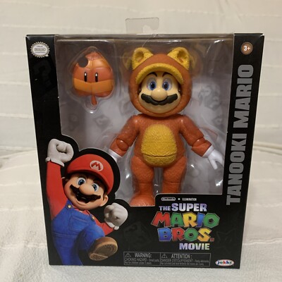 Super Mario Bros Movie TANOOKI Action  5  Figure Toy 2023 Jakks Pacific NEW