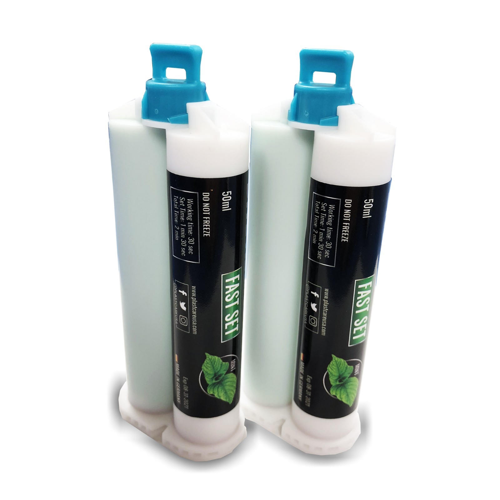 2 x Dental Bite Registration Material Fast Set 50ml Cartridges (Made in Germany)