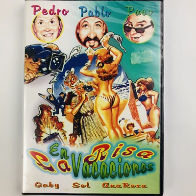 DVD LA RISA EN VACACIONES 1 PEDRO PABLO PACO GABY SOL ANA ROSA RENE CARDONA JR