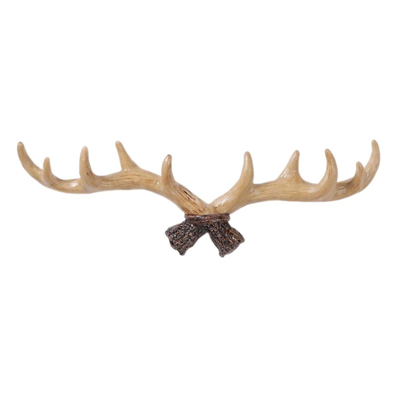 Antler Key Hook Coat Hangers Wall Mounted For Hat Towel Purse Hanging Decoration
