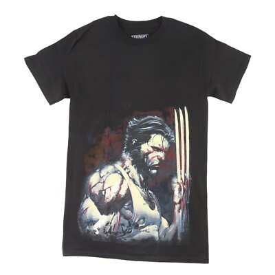 Marvel Wolverine Large Image Black T-Shirt Mad Engine X-Men Logan Men s Size S