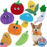 Dog Toys No Stuffing, 8 Pack Dog Squeaky Toy, Crinkle Plush Chew Toy for Small, Medium Breeds, Flat Stuffless Puppy Cute Durable Interactive Toys for Aggressive Chewers