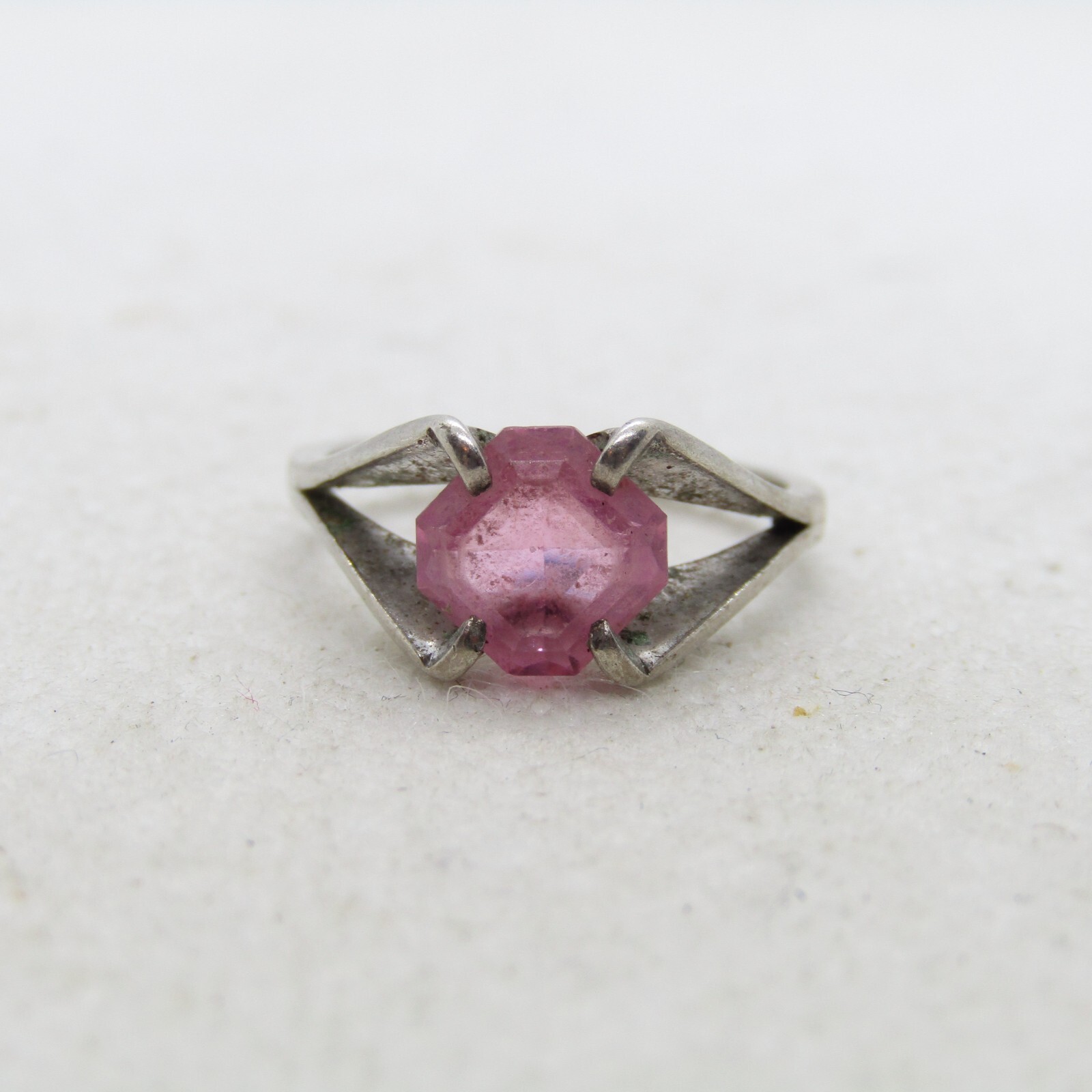 Beautiful ESPO Sterling Silver 925 Pink Cubic Zirconia Ring