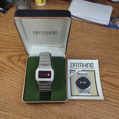 Vintage Data King Quartz Men s Vintage stainless steel Watch model SW-1L