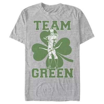 Unisex Justice League St. Patrick's Day Green Arrow Team Green T-Shirt