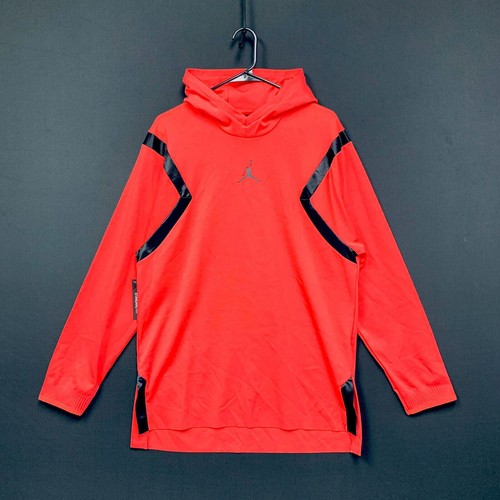 

Пуловер с капюшоном Nike Air Jordan Jumpman (мужской размер ), розовый, стандартный крой, кораллово-красный