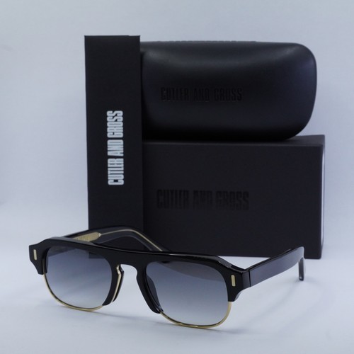 Pre-owned Cutler And Gross Cg1353s 001 Black On Crystal/grey Gradient 56-20-145 Sunglas...