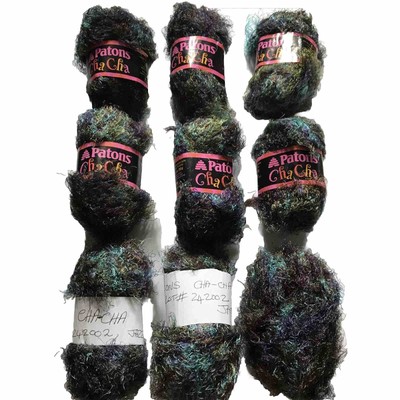 Lot of Patons Cha Cha Yarn Eyelash Discontinued Jazz Nylon New and Used